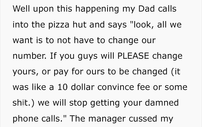 Pizza Hut Allegedly Refused To Fix Wrong Number Ad, End Up Closed When The Family Decide To Take Revenge