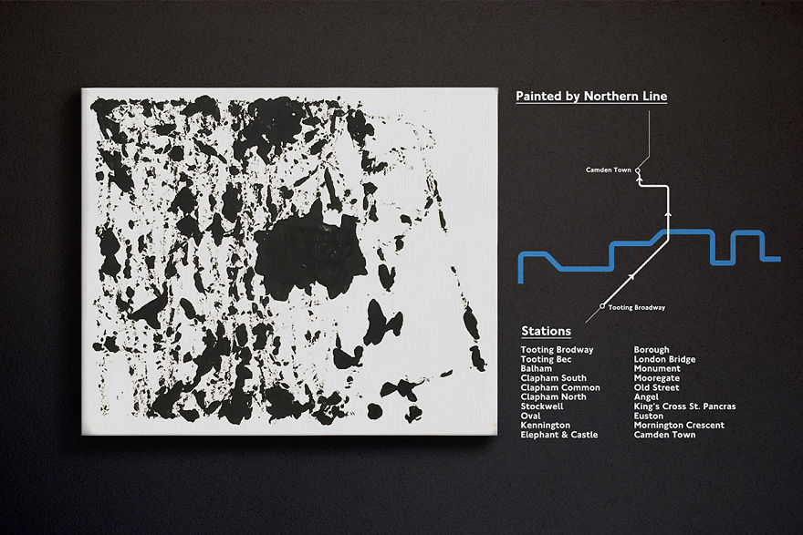 London-Based Creative Came Up With An Artistic Representation Of The Famous Capital's Tube Map.