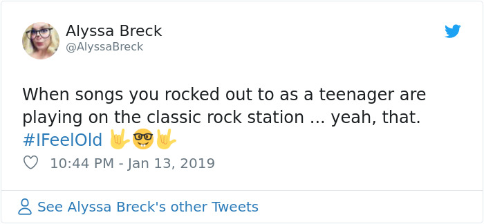 tweet about "classic rock" music 