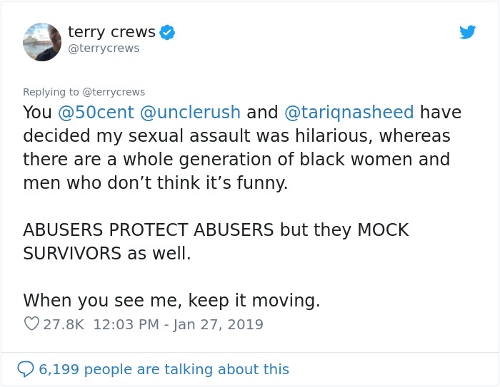 Celebrities Mock Terry Crews Sexual Assault Claims Because He's Too Strong To Get Assaulted, He Shuts Them Down