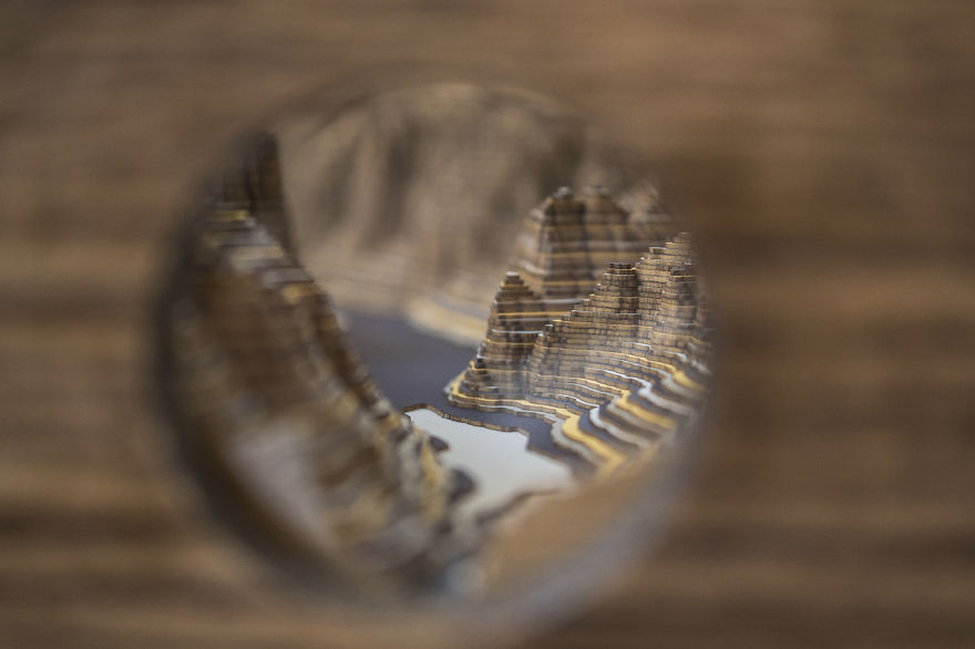 I Made A Yosemite Valley Sculpture And Put It In A Table