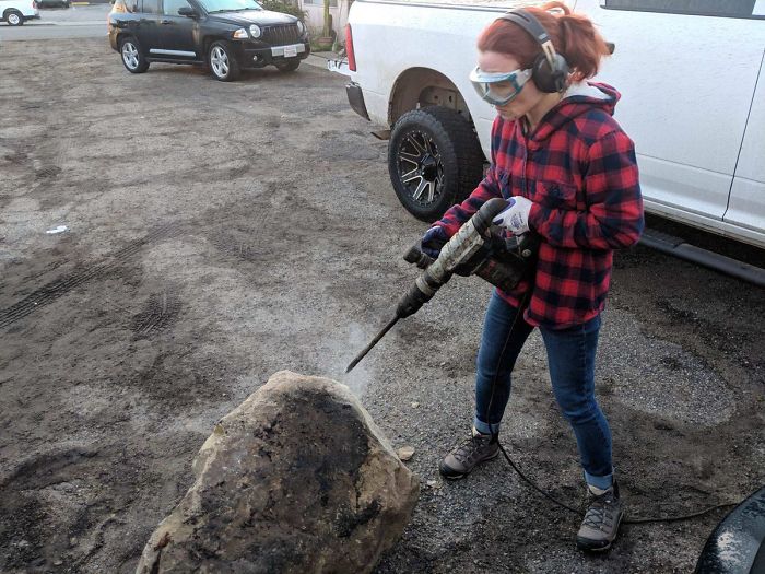 Badass Geologist Gets Revenge On Drunk Neighbour Who Blocks Her Car With Boulder