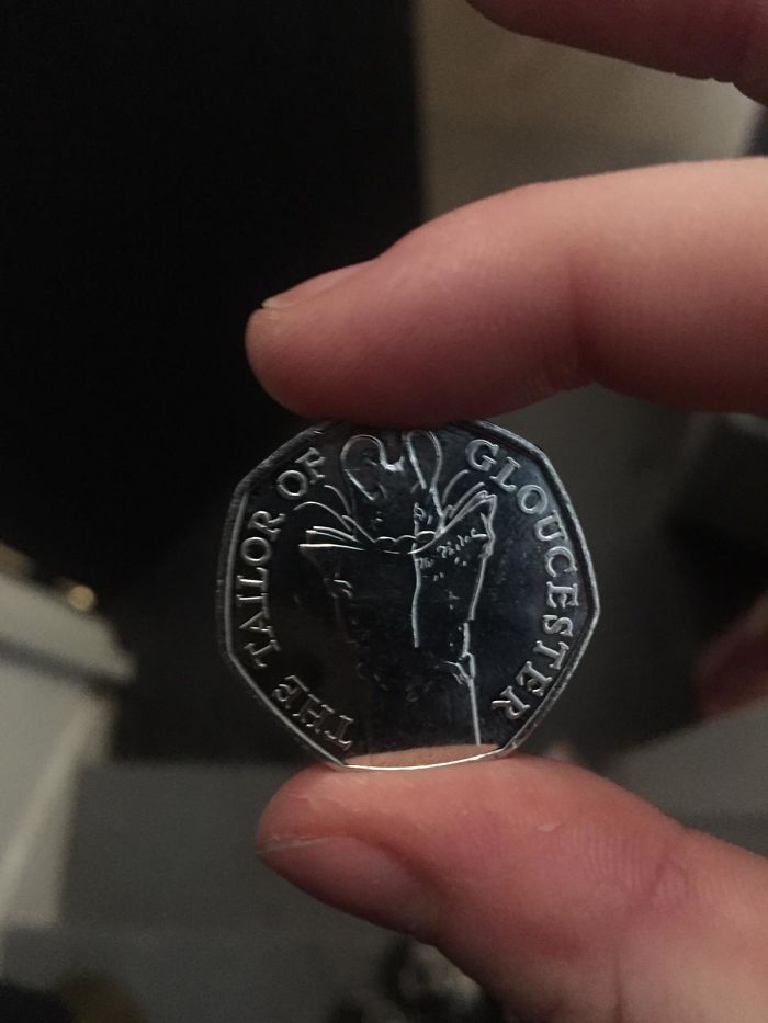 The Reflection On This Coin Makes It Look Transparent