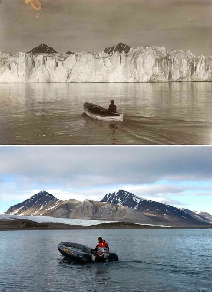 El ártico hace 103 años y hoy en día