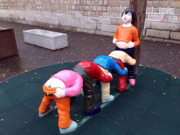 My Friend Is In South Korea And She Saw This In A Playground