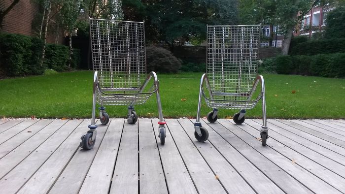 The Chairs In My Garden Are Made Out Of Shopping Trolleys