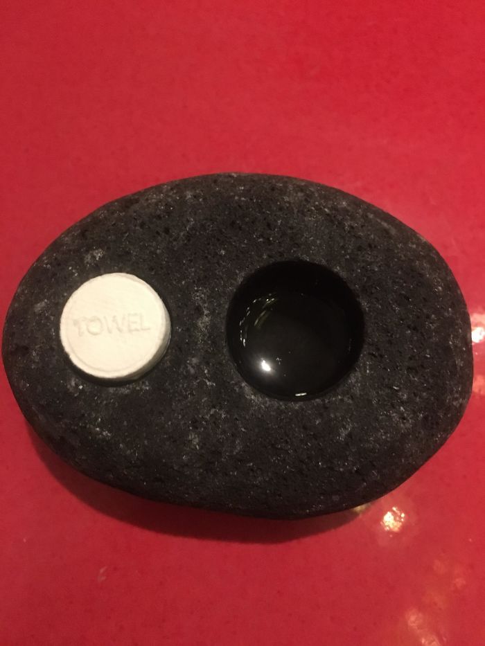 The Restaurant I’m Eating At Provides A Pill That Turns Into A Towel When Soaked In Water