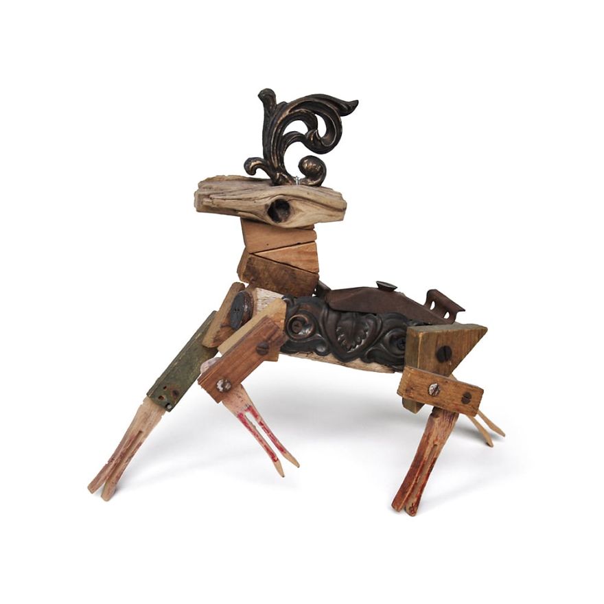 I Create Animal Sculptures Made Out Of Found Objects