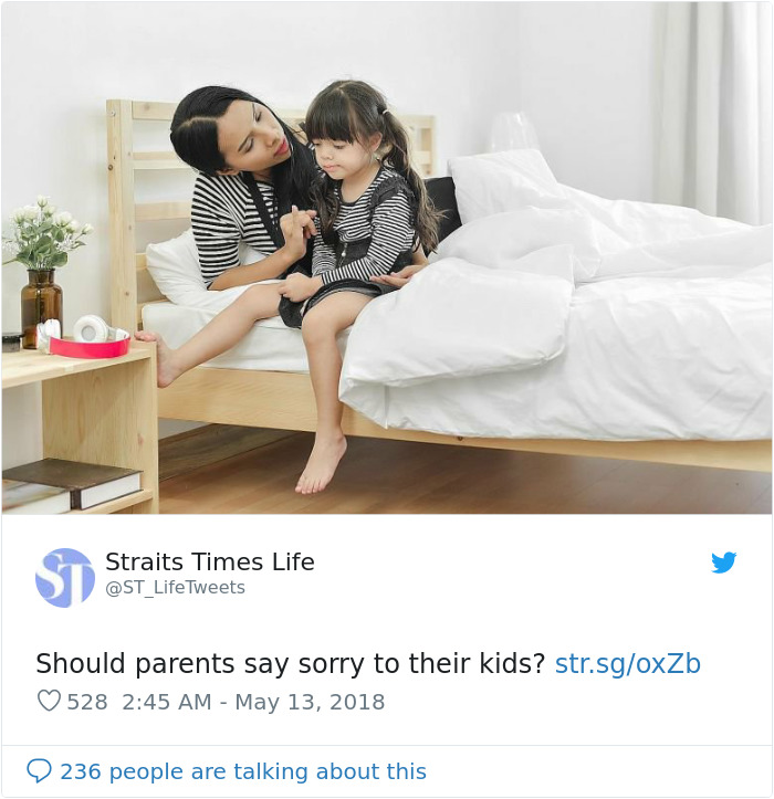Someone Asks Whether Parents Should Say 'Sorry' To Their Kids, People Share Eye-Opening Messages
