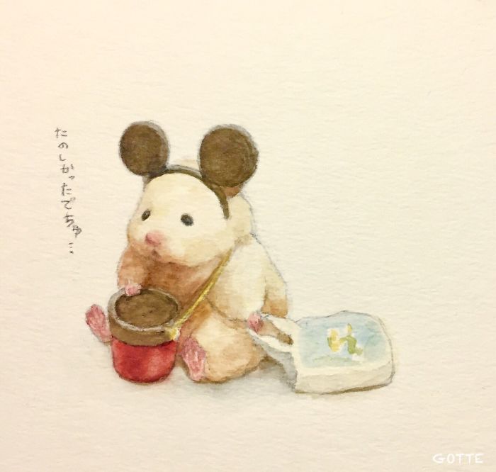 Artist Illustrates The Typical Life Of A Japanese Hamster And The Result Is Very Cute