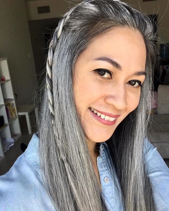 Long Gray Hair