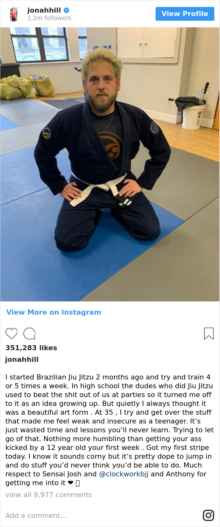 Jonah Hill Is Becoming More Fit As He Overcomes His Past Insecurities With The Help Of Jiu-Jitsu