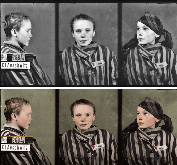 10 Heartbreaking Colorized Holocaust Photos That Were Rejected By Everyone Until I Posted Them On Bored Panda