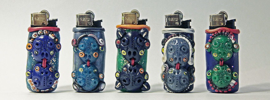 I Create Tiny Covers For Lighters