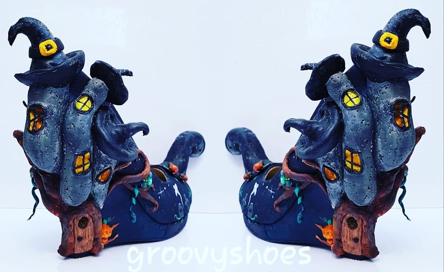 Each Shoe Has Taken Around 8 Hours To Sculpt By Hand!!