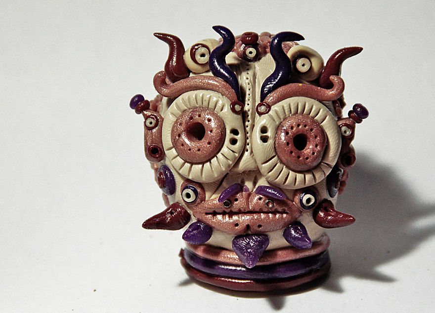 I Do Head Sculptures Out Of Polymer Clay.