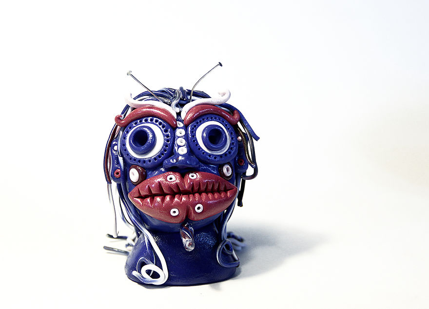 I Do Head Sculptures Out Of Polymer Clay.