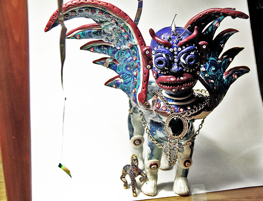 I Do Head Sculptures Out Of Polymer Clay.
