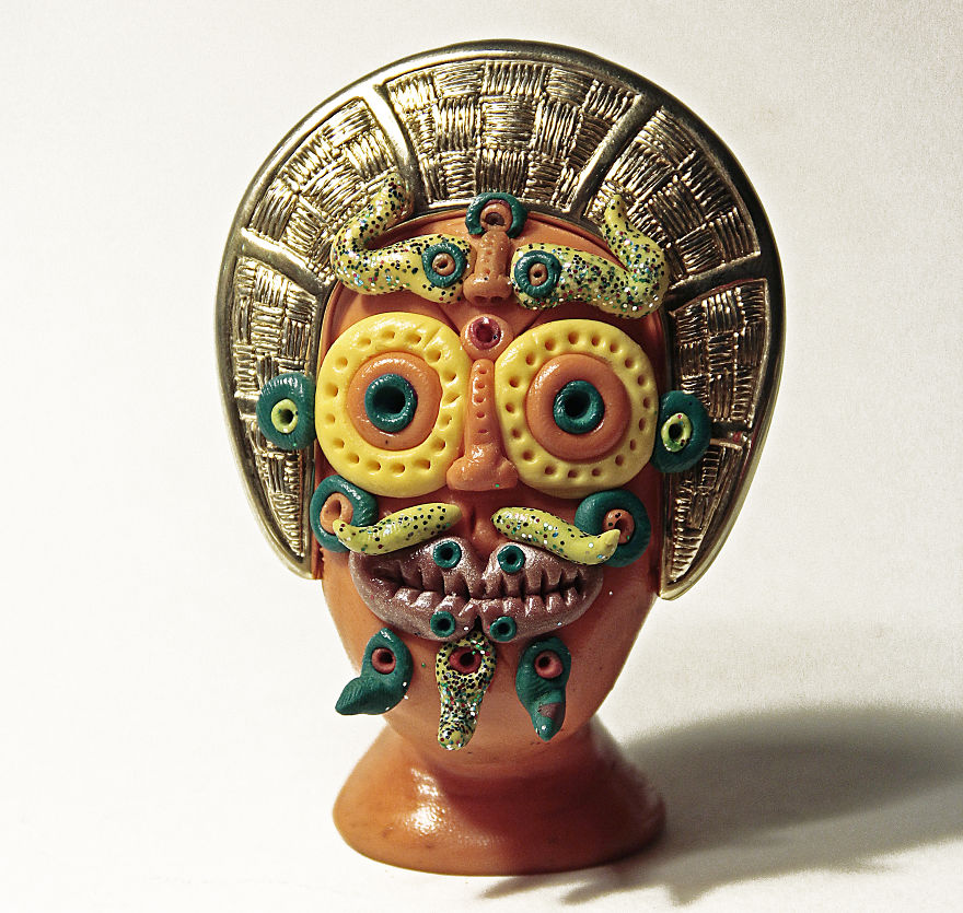 I Do Head Sculptures Out Of Polymer Clay.