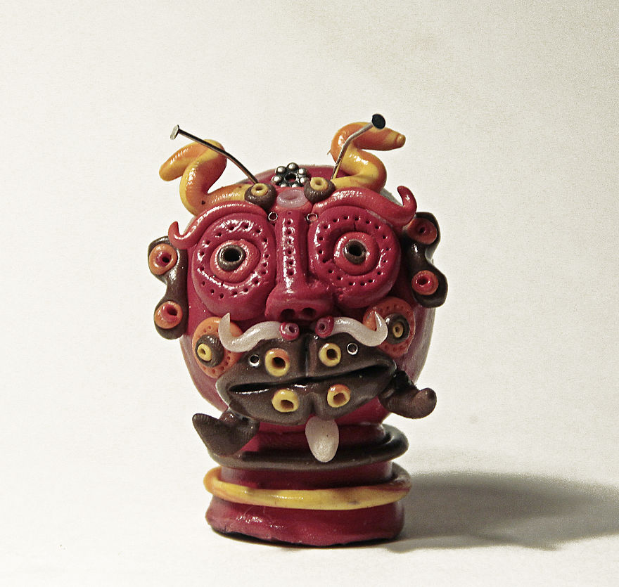 I Do Head Sculptures Out Of Polymer Clay.