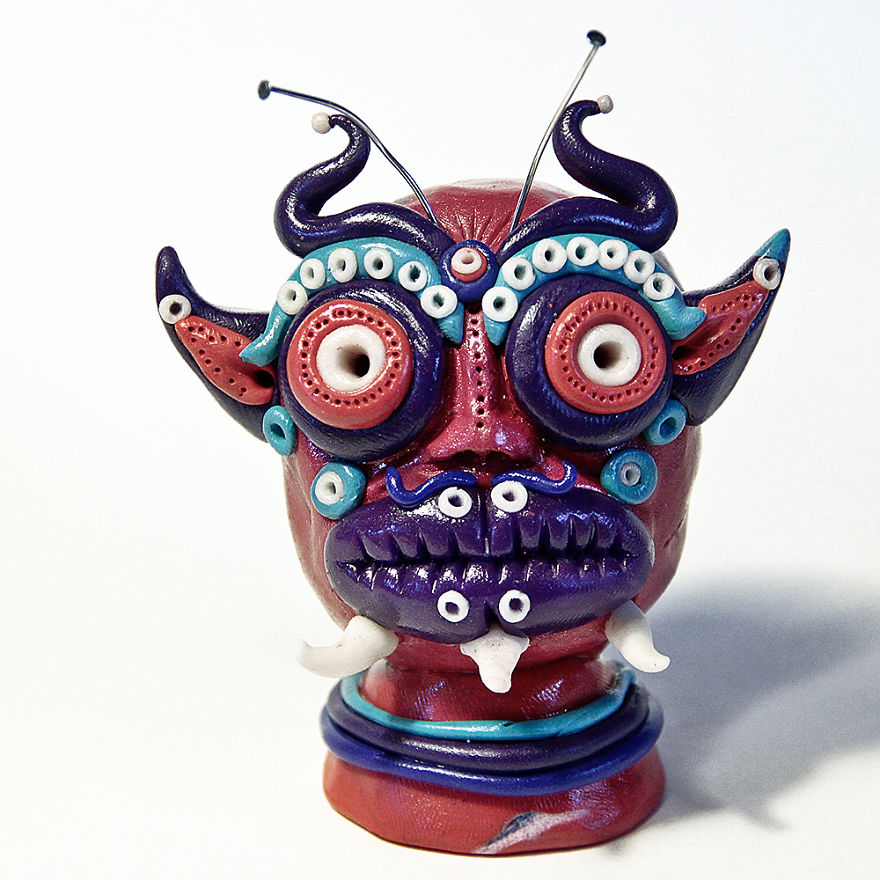 I Do Head Sculptures Out Of Polymer Clay.