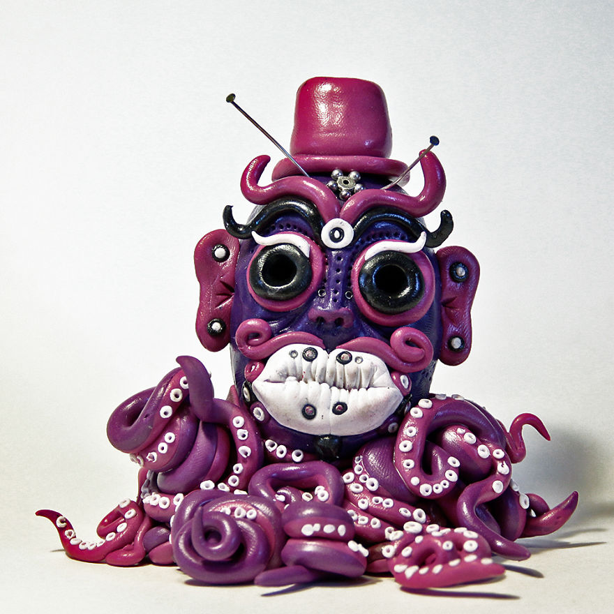 I Do Head Sculptures Out Of Polymer Clay.