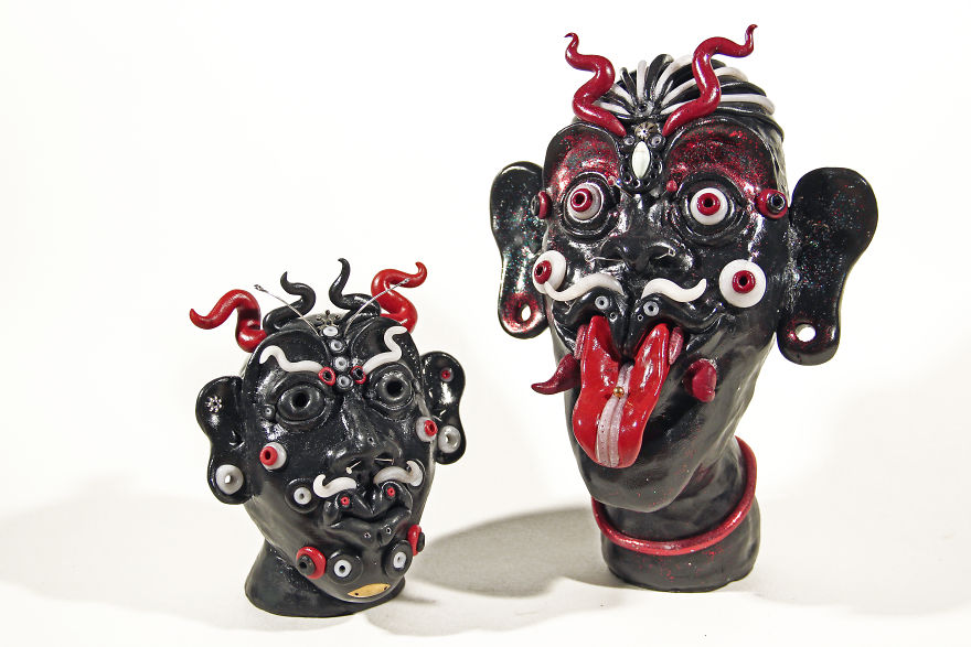 I Do Head Sculptures Out Of Polymer Clay.