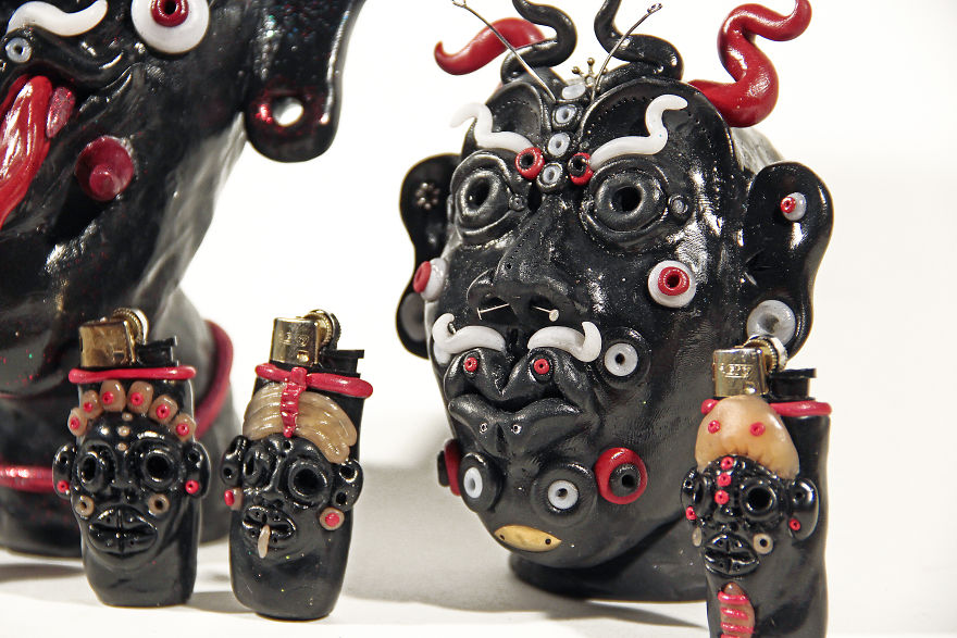 I Do Head Sculptures Out Of Polymer Clay.