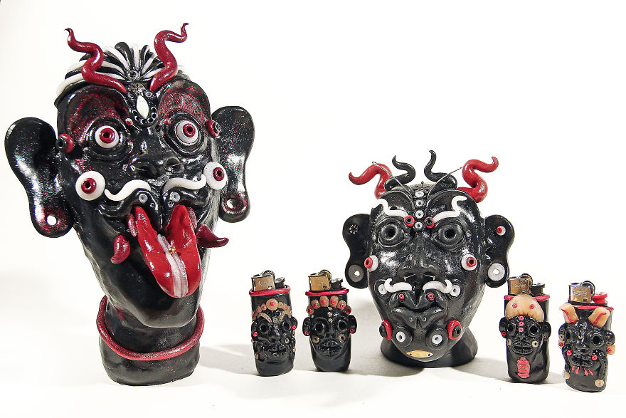 I Do Head Sculptures Out Of Polymer Clay.