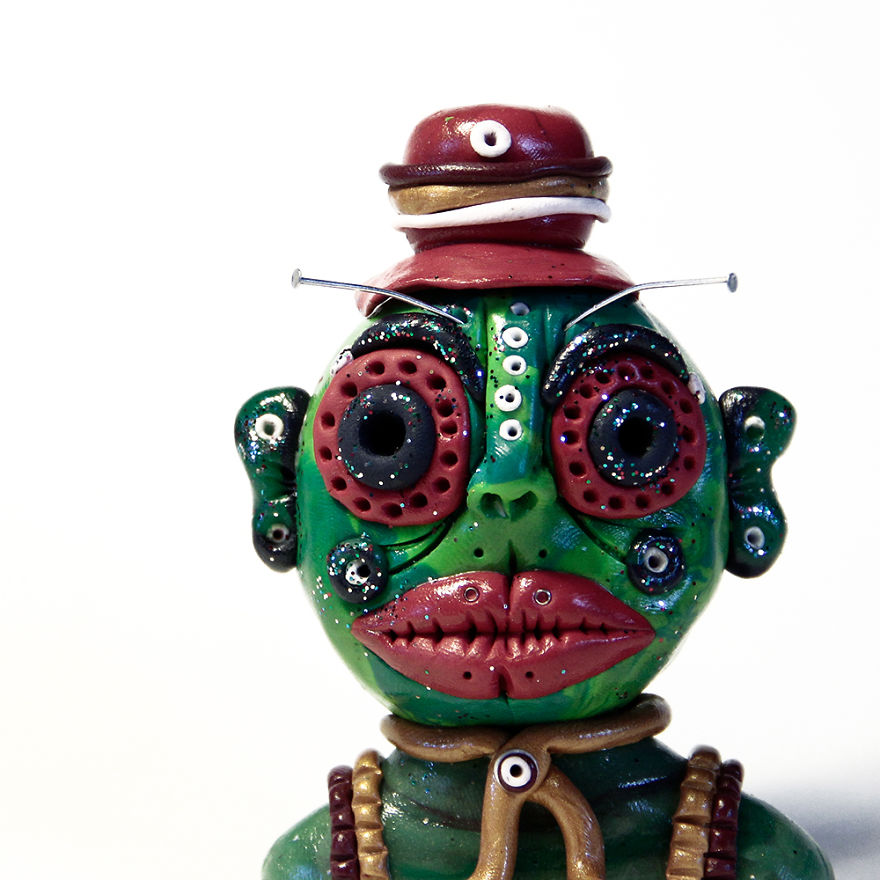 I Do Head Sculptures Out Of Polymer Clay.
