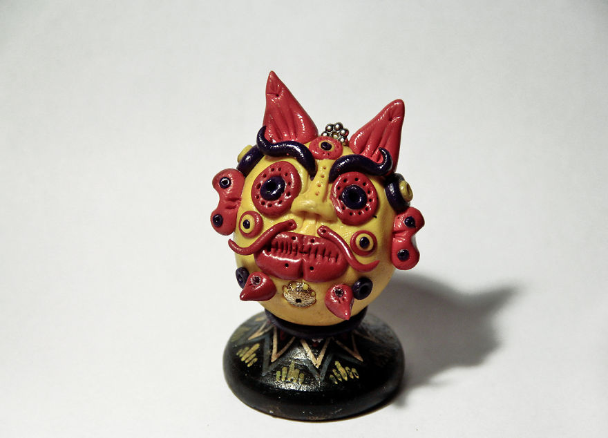 I Do Head Sculptures Out Of Polymer Clay.