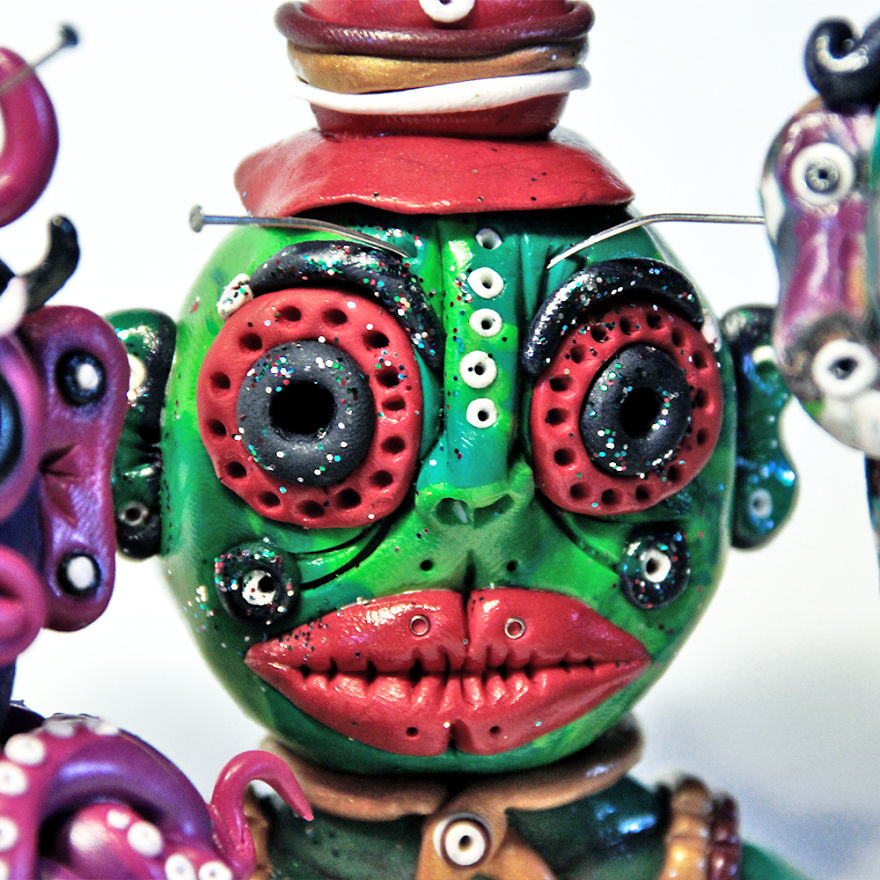 I Do Head Sculptures Out Of Polymer Clay.