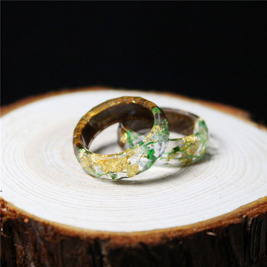 I Make Resin Ring Out Of Real Flowers