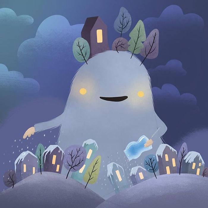 I Create Cute Glowing Forest Monsters And Spirits