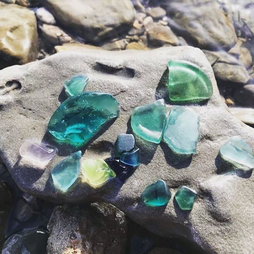 Collecting Beautiful Sea Glass For New Unique Pieces