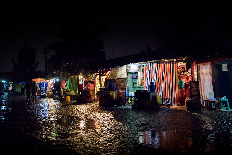The Night Shops Of Addis Ababa, Ethiopia