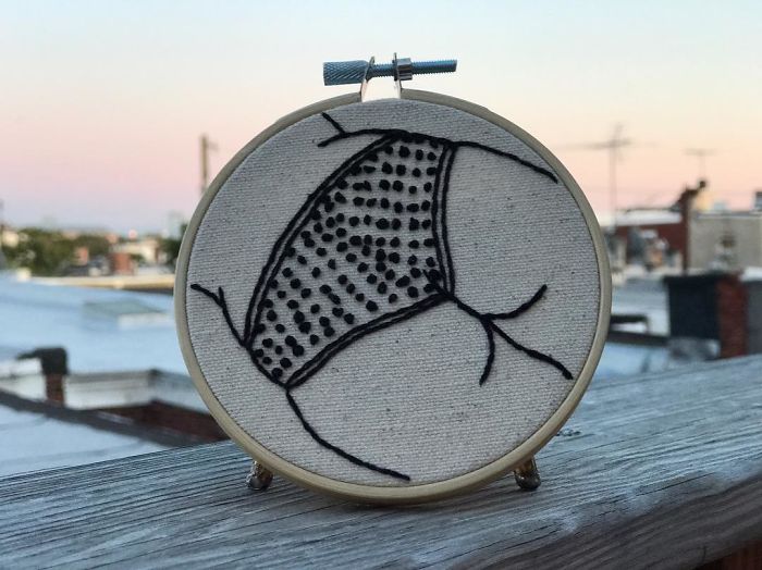My Sister Spreads Body Positivity By Embroidering Nude Photos