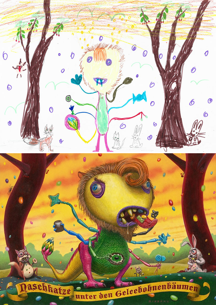 The Monster Project Continues To Invite Artists To Reproduce The Monsters Designed By Children And The Result Is From The Other World(News Pics)