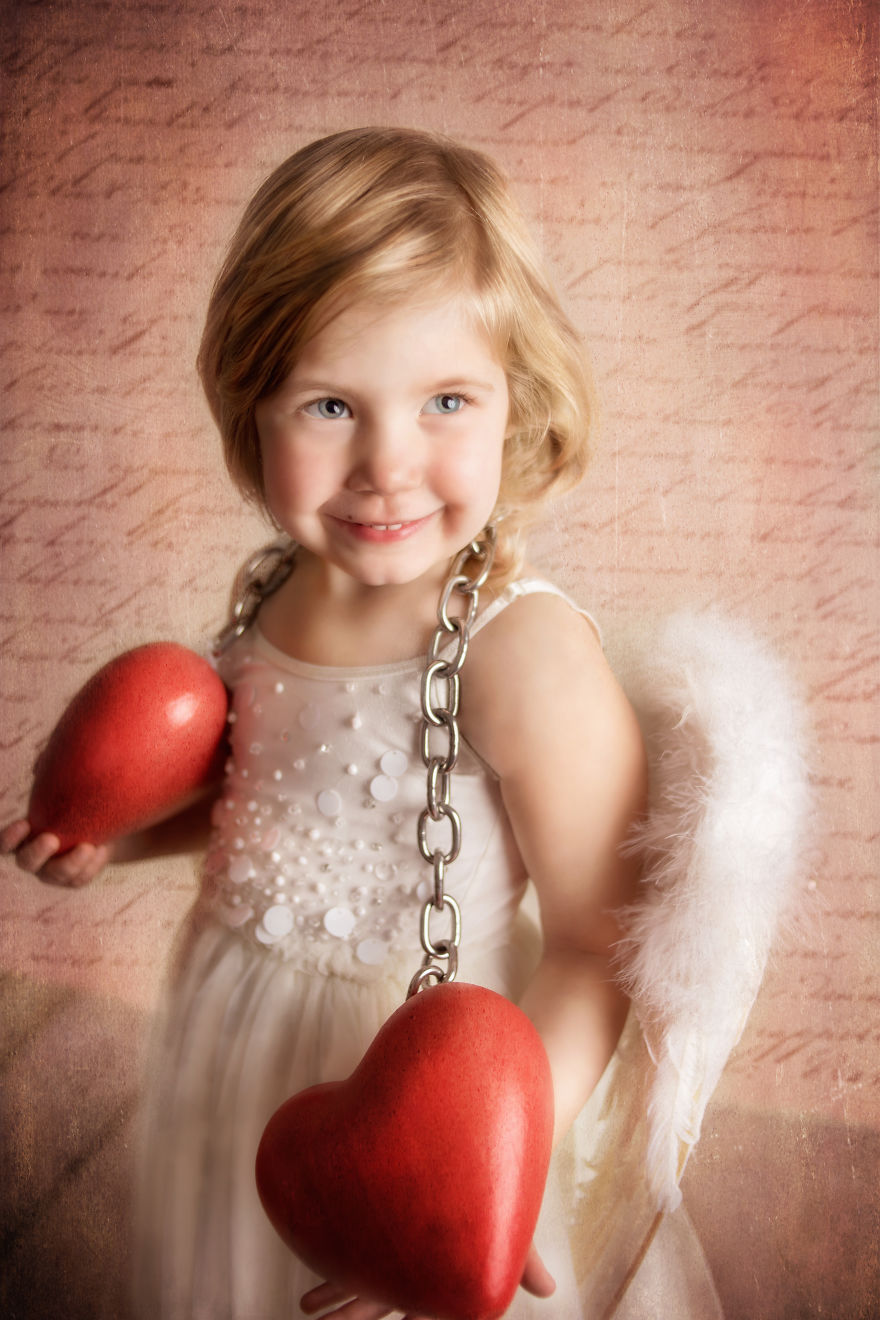 I Create Vintage Valentines From Photographs Of Children And Pets