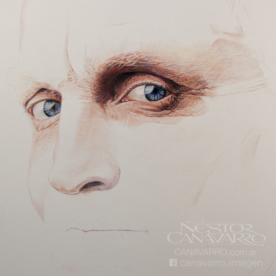I Made This Portrait Of Woody Harrelson With Colored Pencils