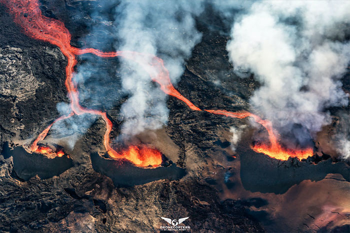 Los 3 volcanes, por Dronecopters
