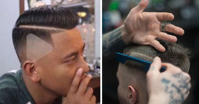 People Are Cracking Up At This Barber Who Shaved A Triangle On Client’s Head After Being Shown A Paused Video