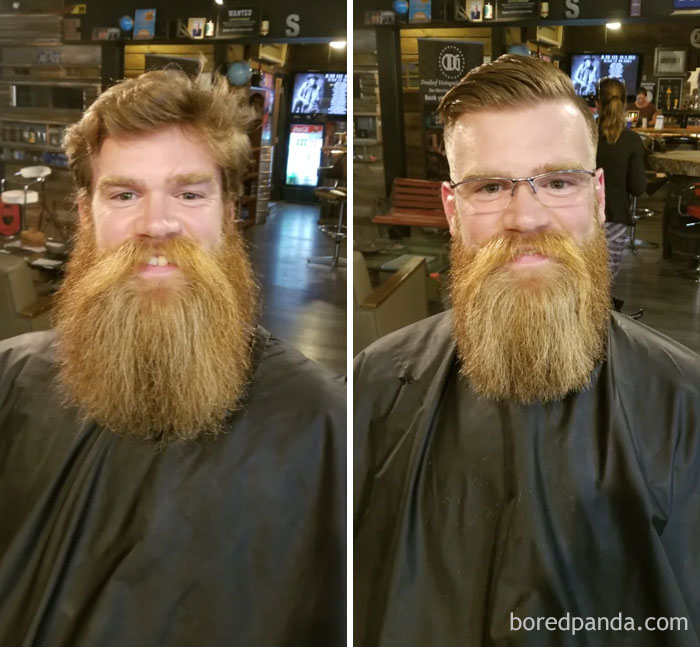 Got A Trim And A Haircut Today. Here Is 13 Months + Trim. Think He Did A Pretty Good Job
