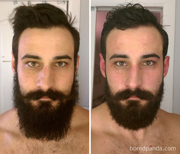 Before And After - Beard Trim