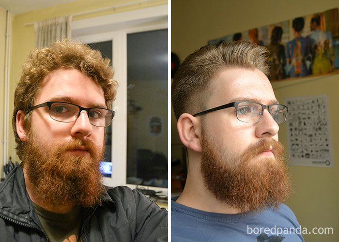 It Was About Time For A Trim And A Haircut. Loving The Results (Before + After Pic)