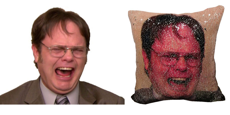 My Girlfriend Is Obsessed With 'The Office' So I Made This Cushion For Her