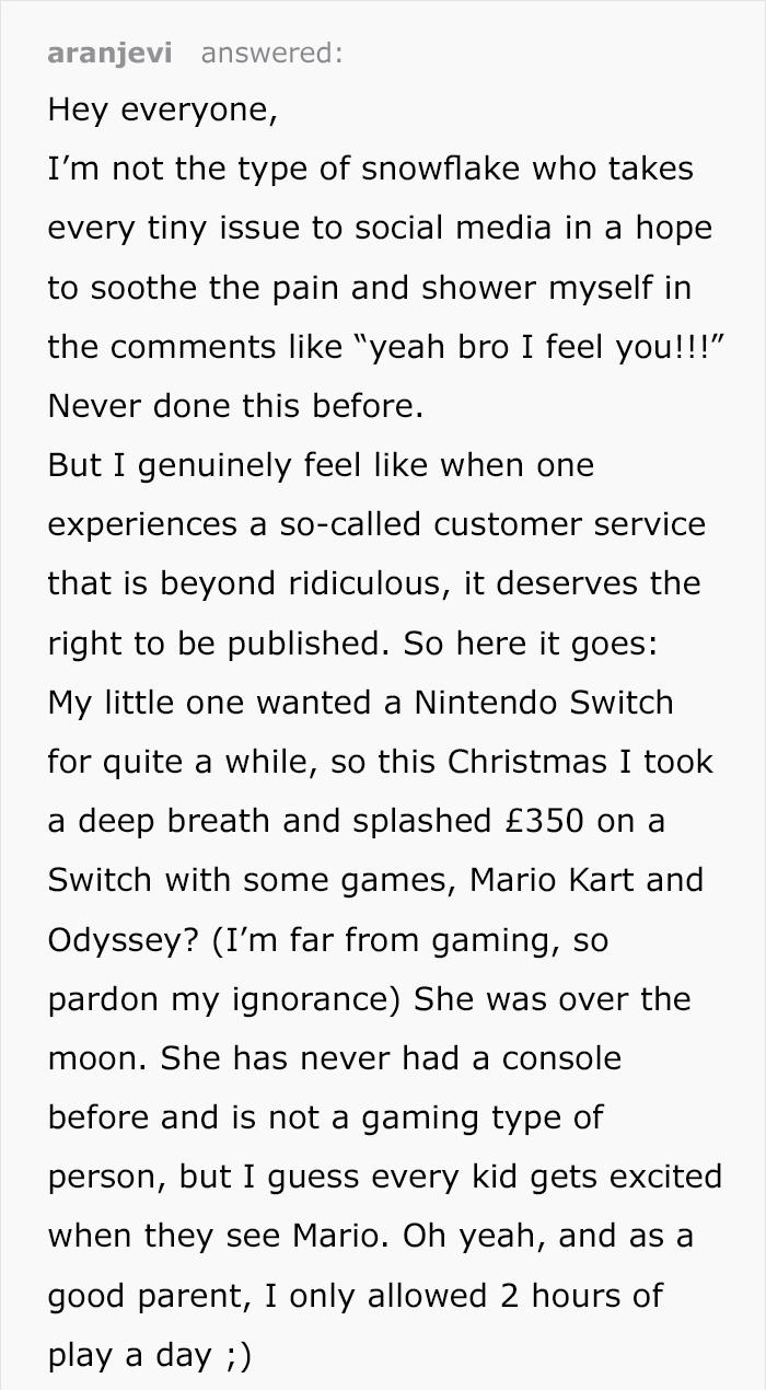 Man Realizes His Nintendo Switch Is Broken, Experiences The Worst Customer Service Ever