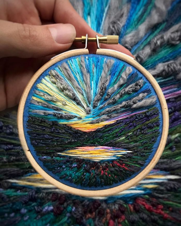 This Embroidery Artist Uses Thread Instead Of Paint To Create Amazing Landscape Scenes (New Pics)