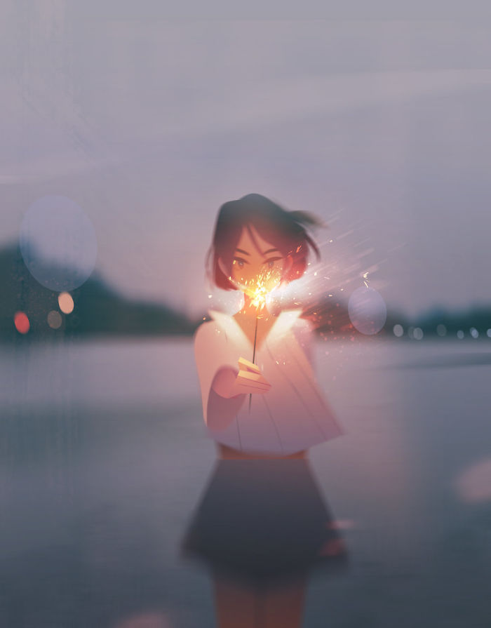 Illustrator Creates Illustrations That Turn Any Lonely Moment Into Magical Places