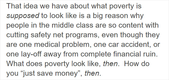 Poor Person Explains What Invisible Poverty Looks Like To His Rich Friend